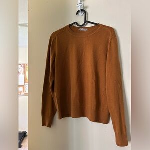 Everlane Golden Brown 100% organic cotton sweater